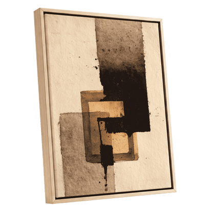 Sienna Interlock – oak framed canvas option