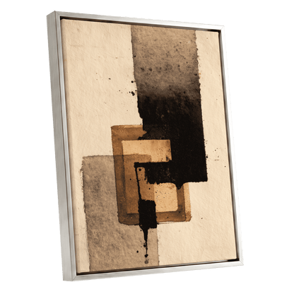 Sienna Interlock – silver framed canvas option