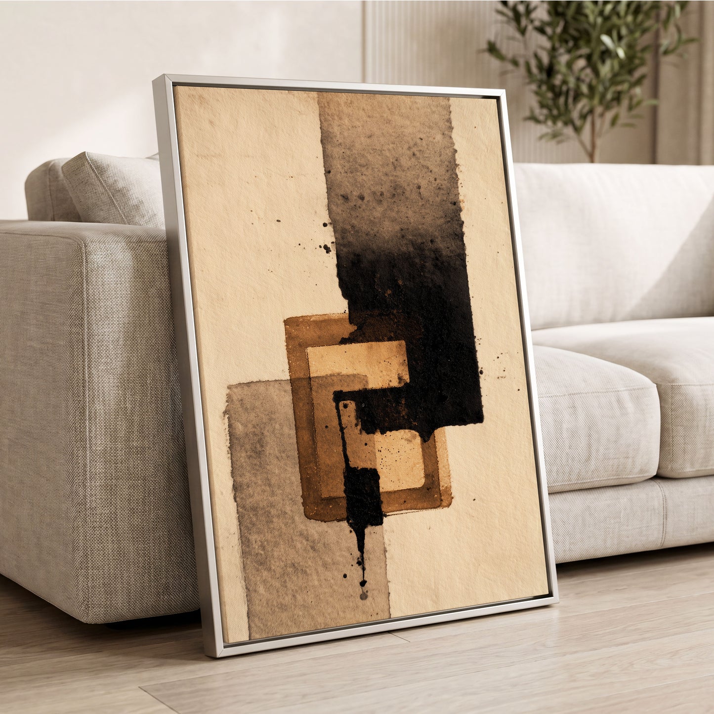 Sienna Interlock – wall art displayed in a styled interior, gallery view 2