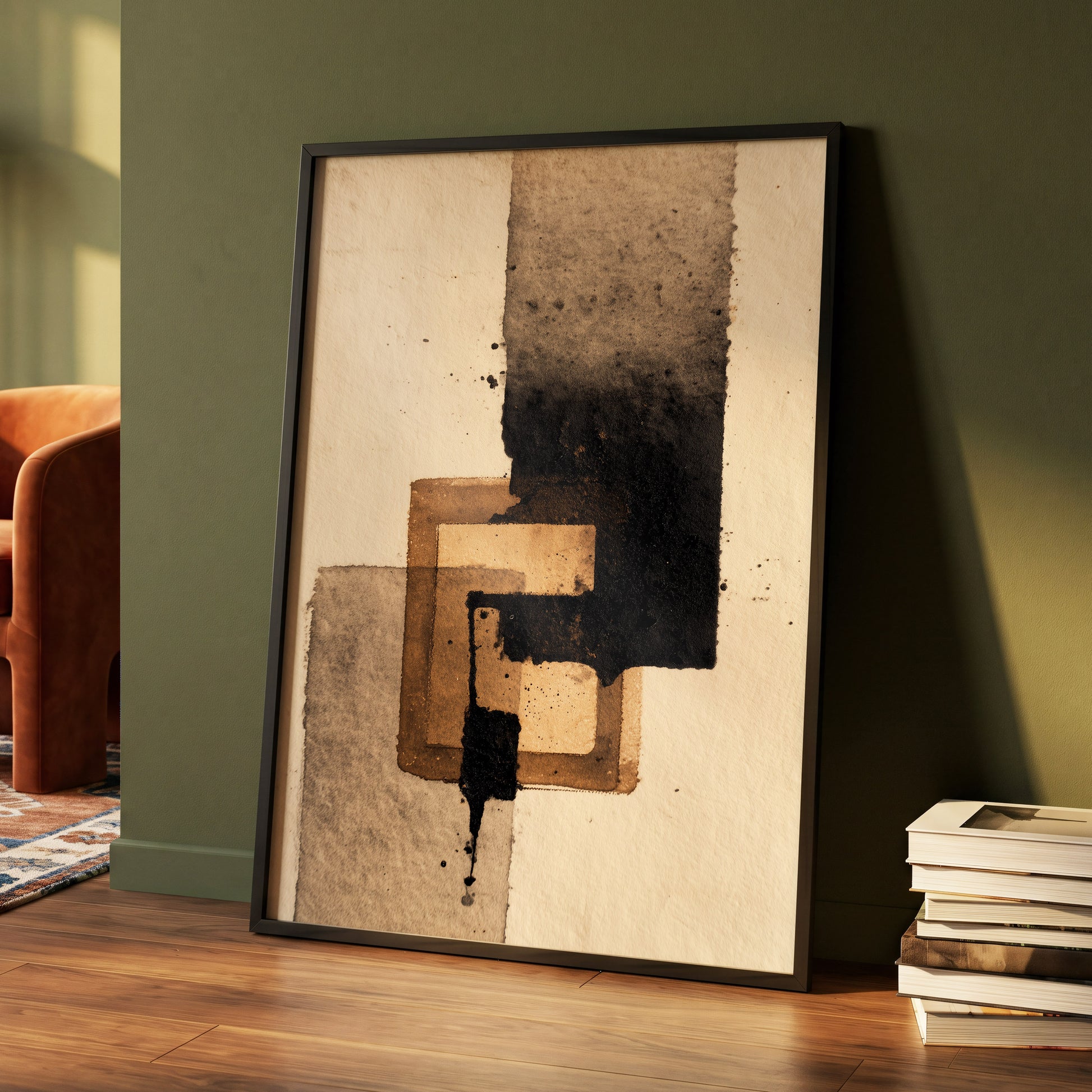 Sienna Interlock – wall art displayed in a styled interior, gallery view 4