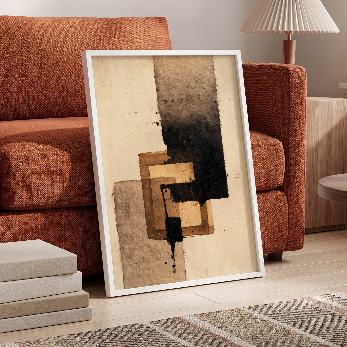 Sienna Interlock – wall art displayed in a styled interior, gallery view 6