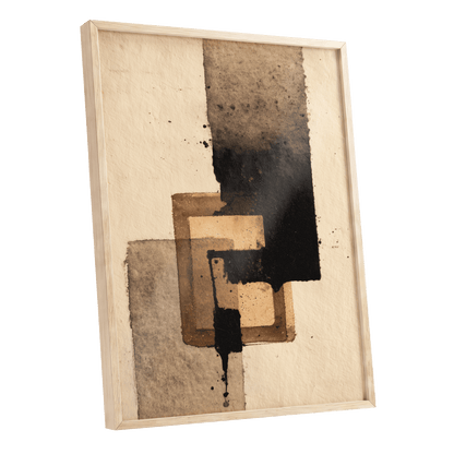 Sienna Interlock – oak framed poster option