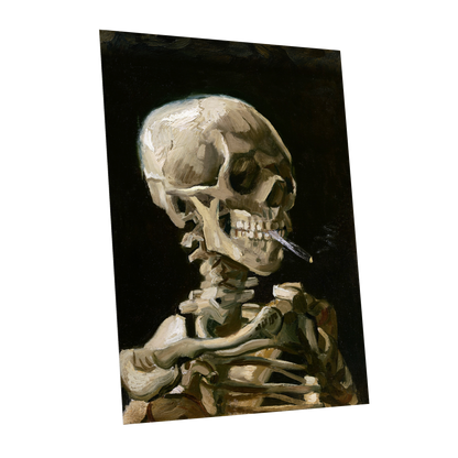 Smoke and Bone, black, beige, brown abstract wall art shown as a unframed poster wall art print
