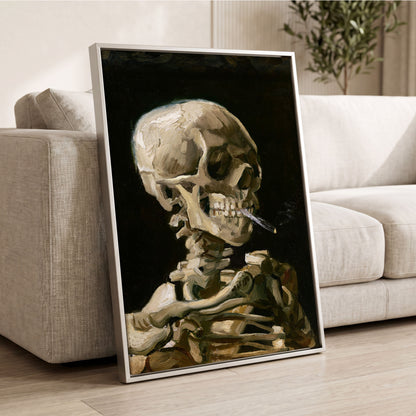 Smoke and Bone, black, beige, brown abstract wall art displayed in a styled interior, gallery view 8