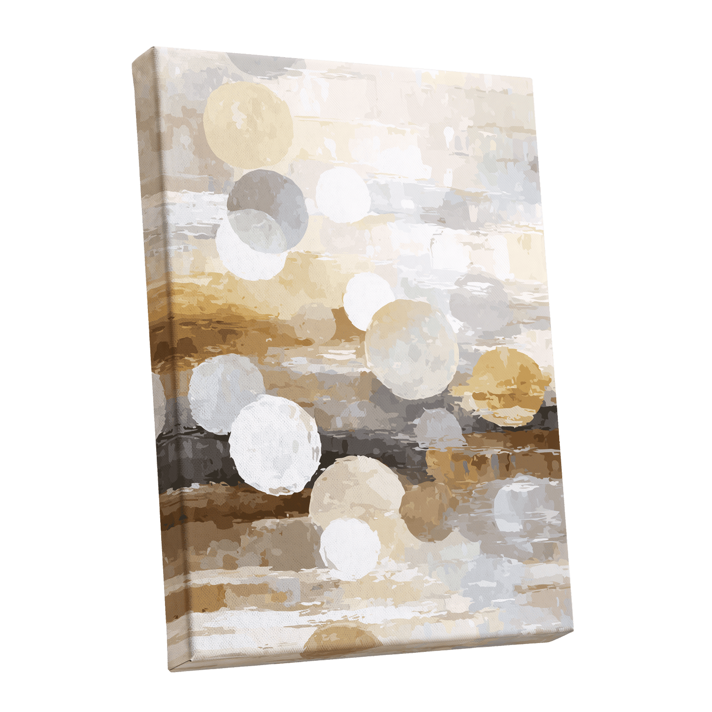 Soft Stone Drift Abstract – stretched canvas option