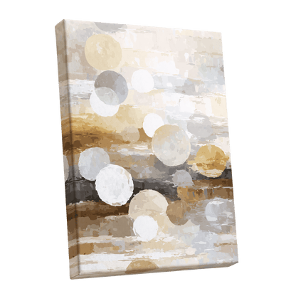 Soft Stone Drift Abstract – stretched canvas option