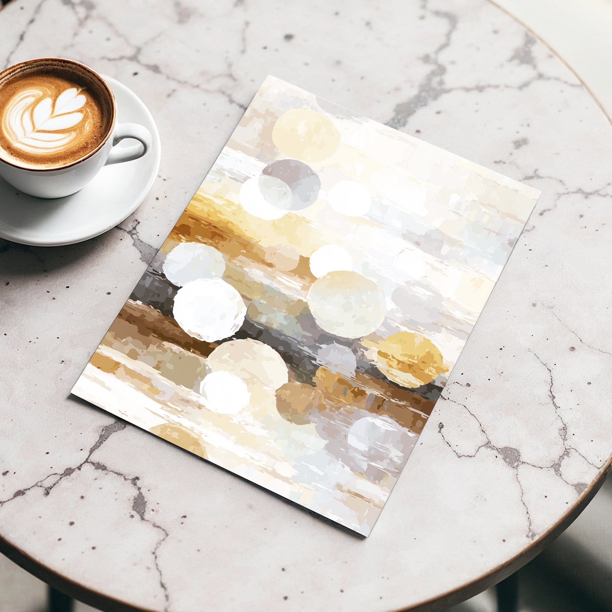 Soft Stone Drift Abstract – wall art displayed in a styled interior, gallery view 3