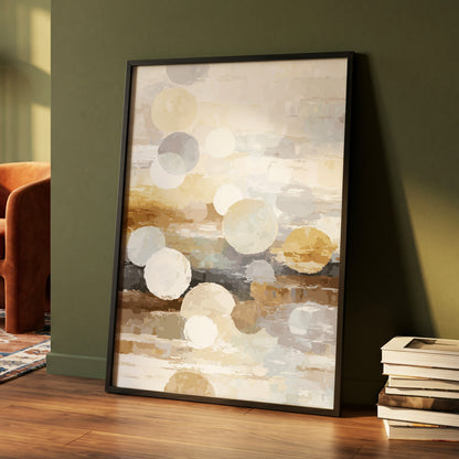 Soft Stone Drift Abstract – wall art displayed in a styled interior, gallery view 4