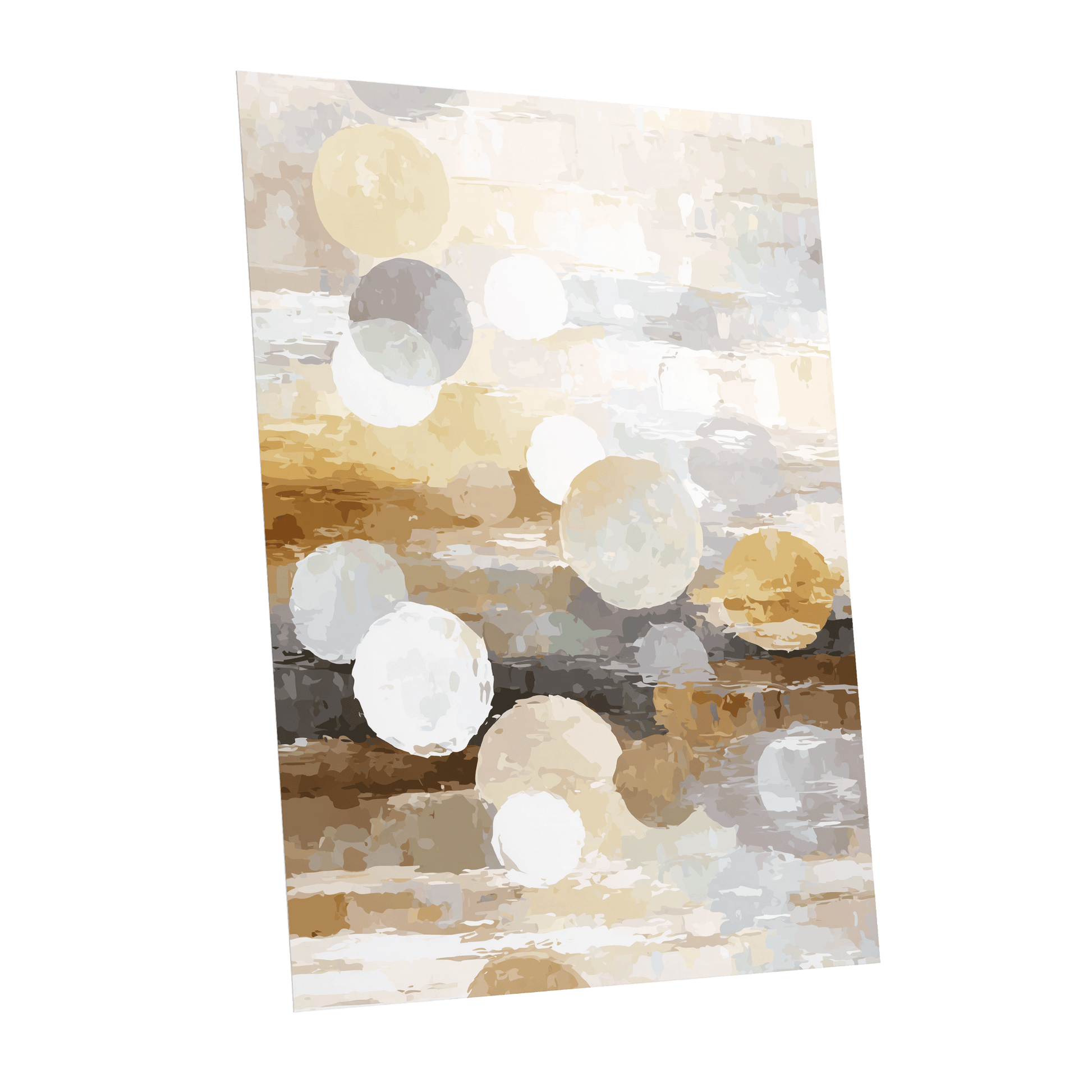 Soft Stone Drift Abstract – unframed poster option