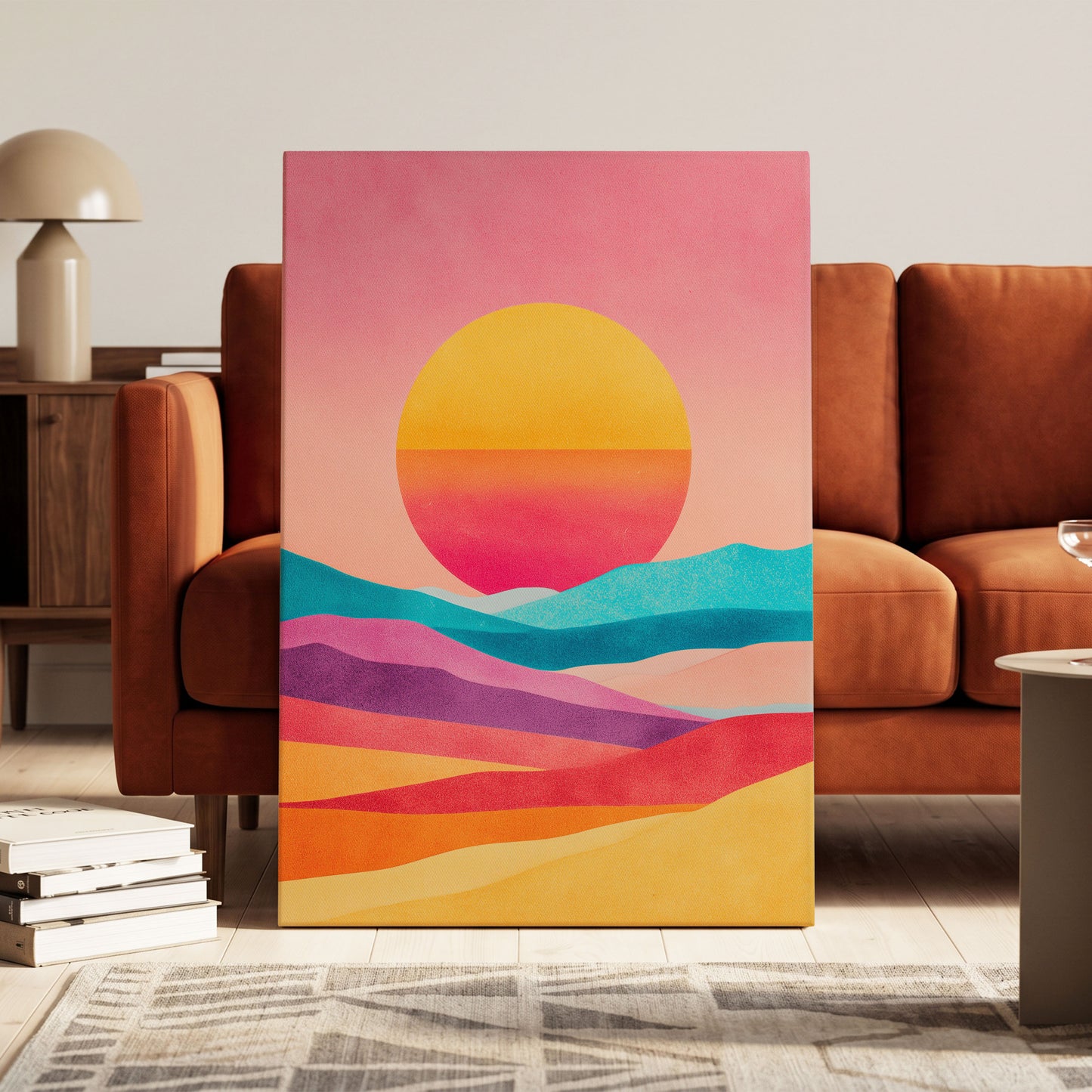 Solar Drift – canvas wall art in a styled interior, gallery view 1
