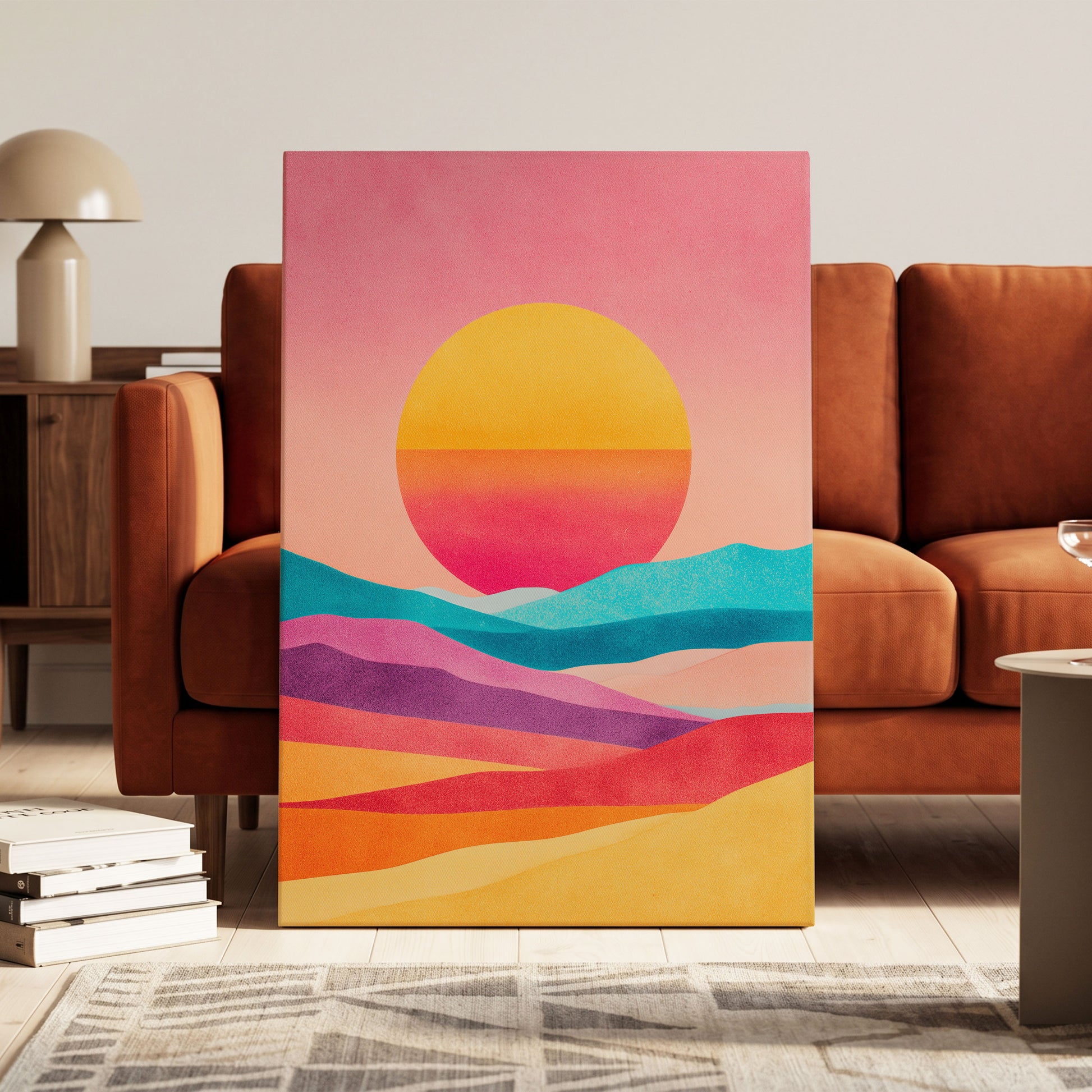 Solar Drift – canvas wall art in a styled interior, gallery view 1