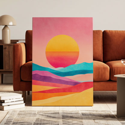 Solar Drift – canvas wall art in a styled interior, gallery view 1