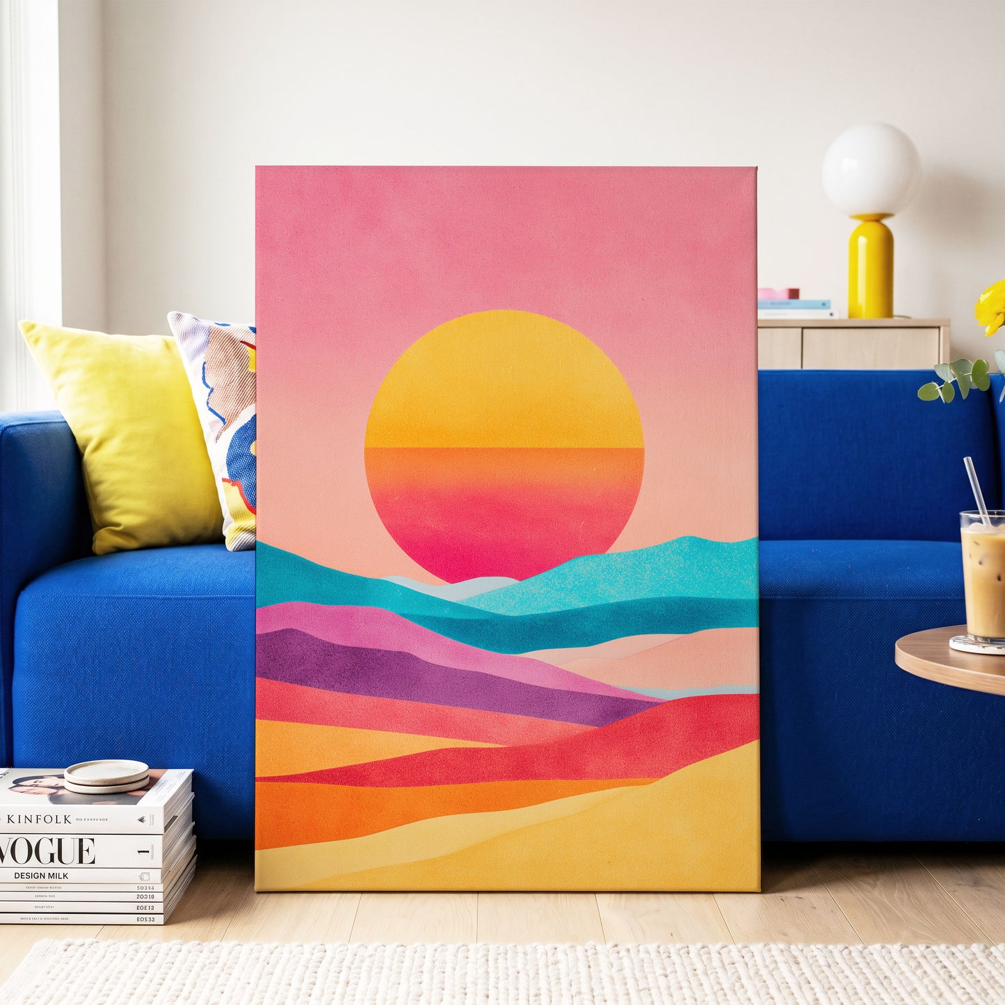 Solar Drift – canvas wall art in a styled interior, gallery view 2