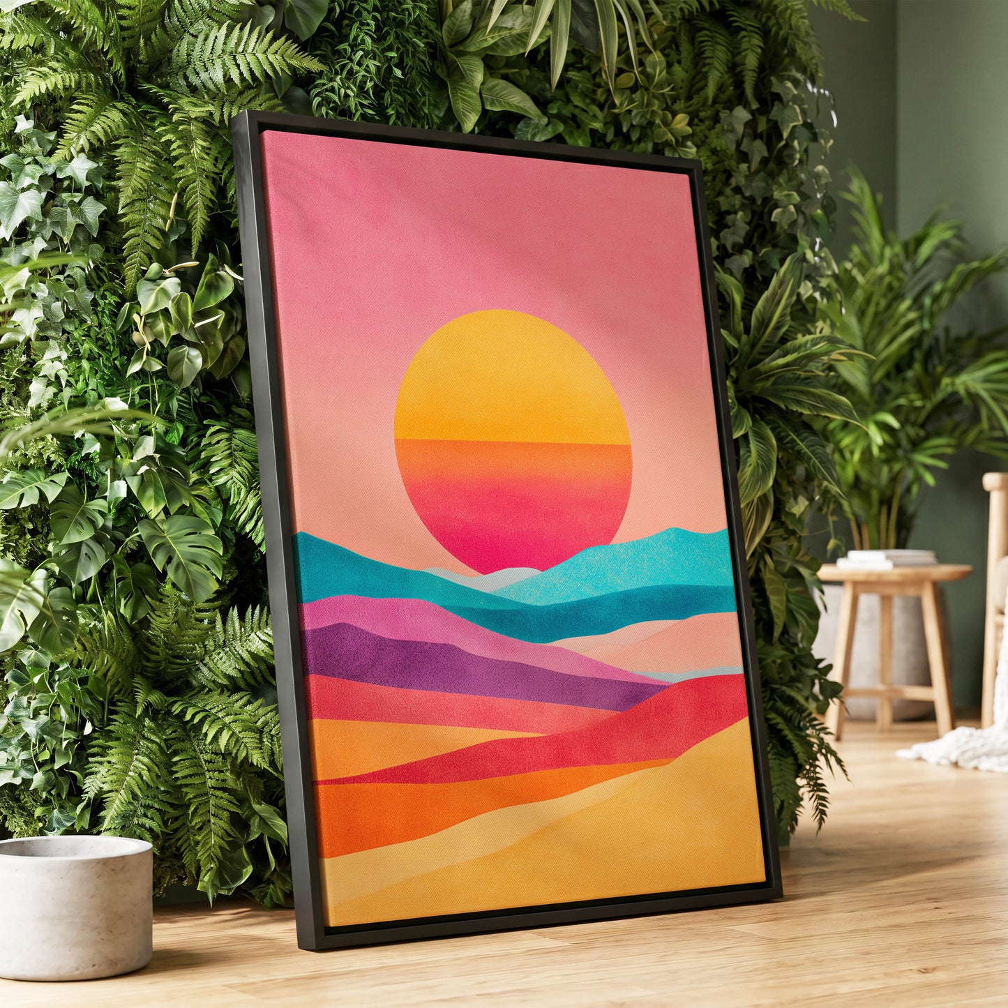 Solar Drift – wall art displayed in a styled interior, gallery view 1