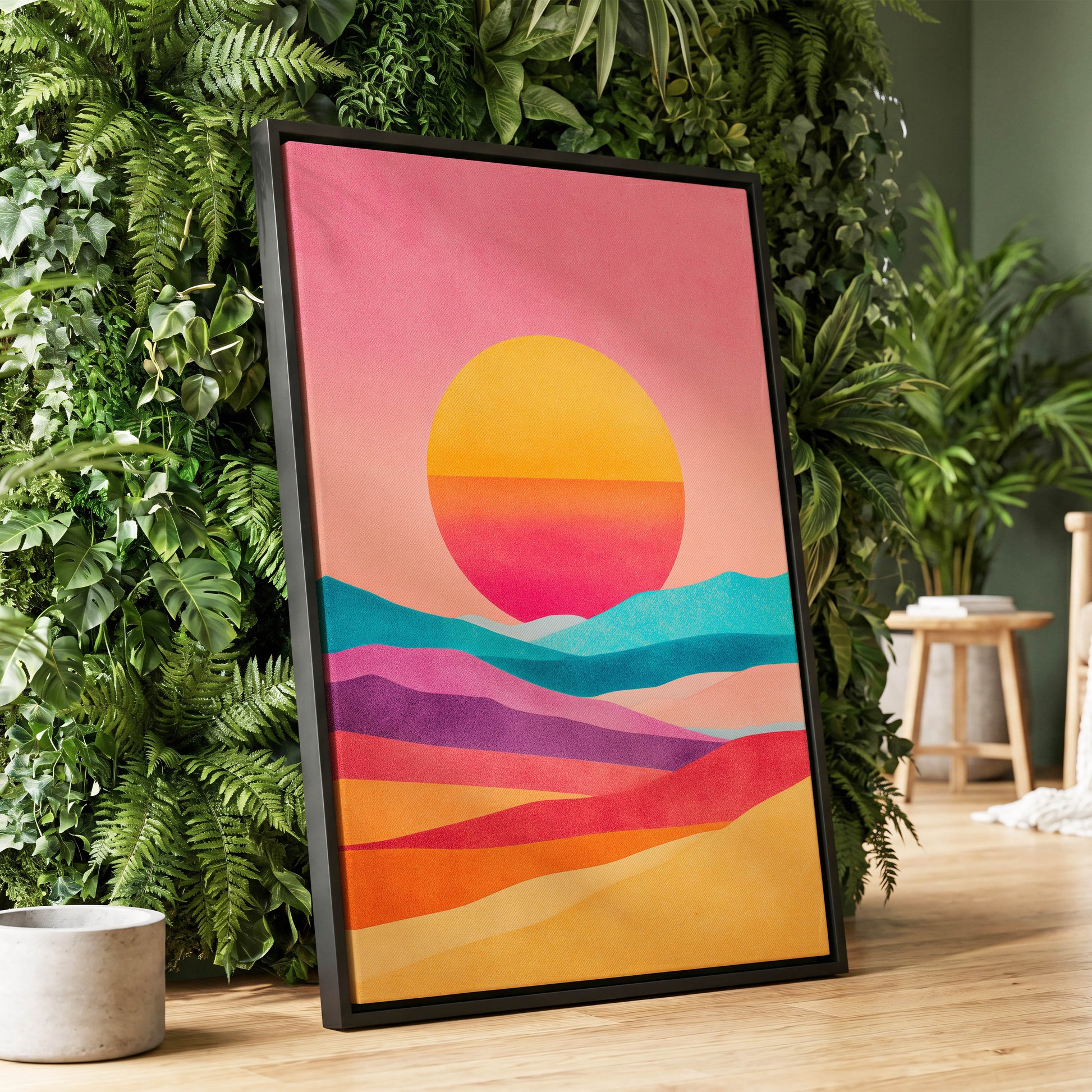 Solar Drift – wall art displayed in a styled interior, gallery view 1