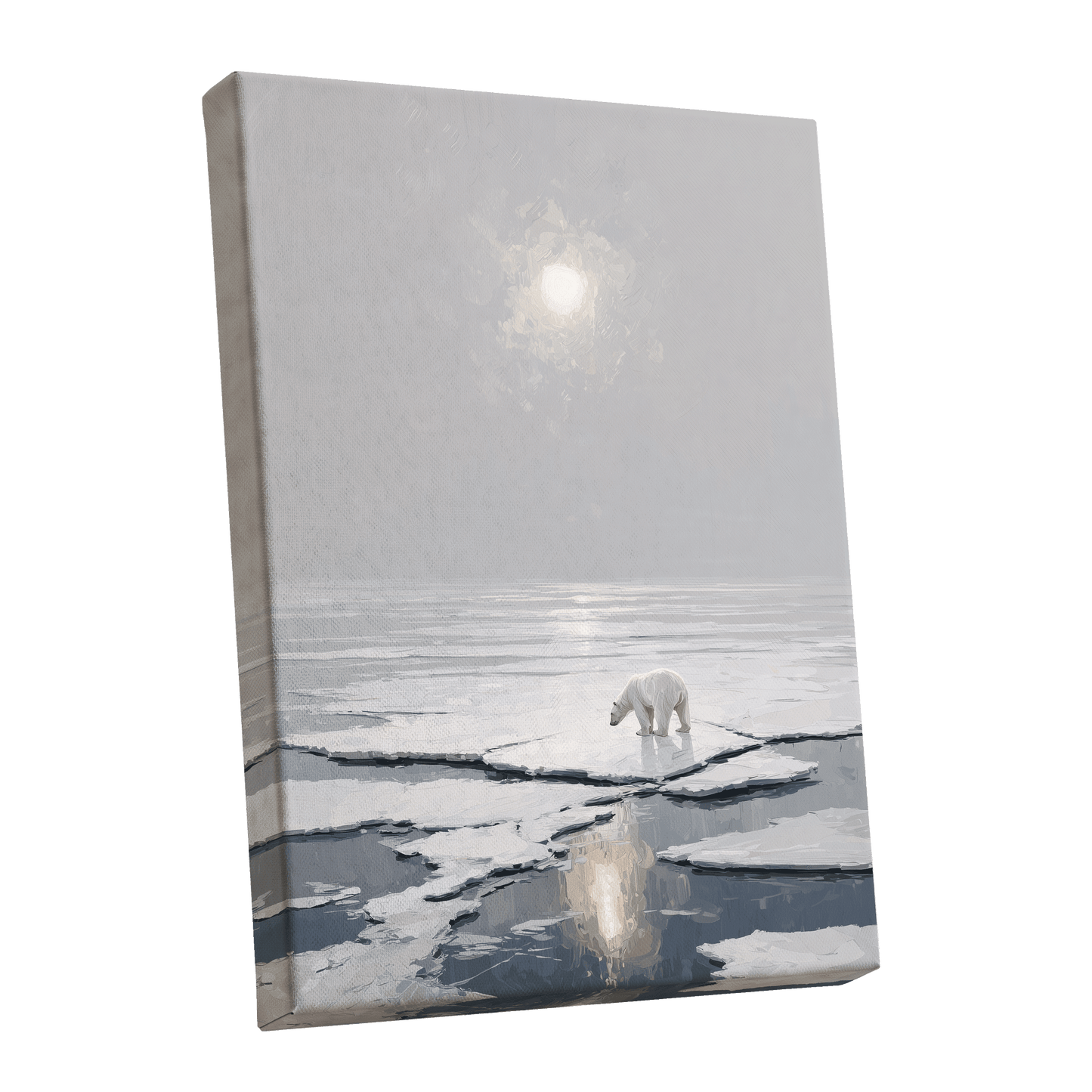 Solitary Arctic Light – stretched canvas option