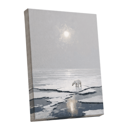 Solitary Arctic Light – stretched canvas option