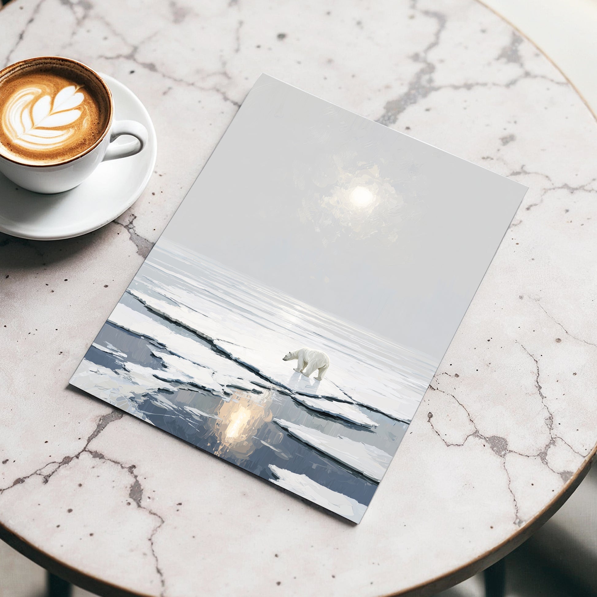 Solitary Arctic Light – wall art displayed in a styled interior, gallery view 3