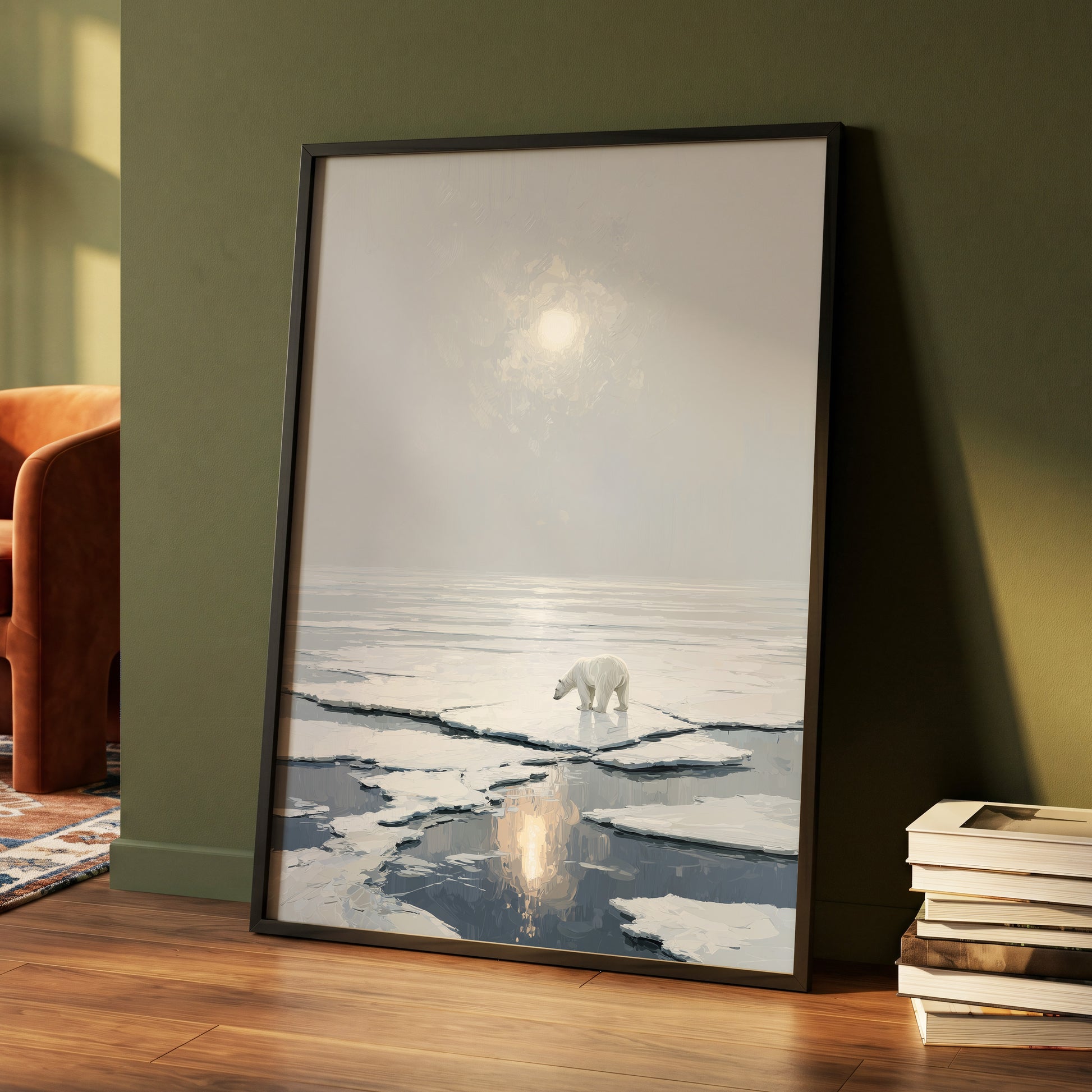 Solitary Arctic Light – wall art displayed in a styled interior, gallery view 4