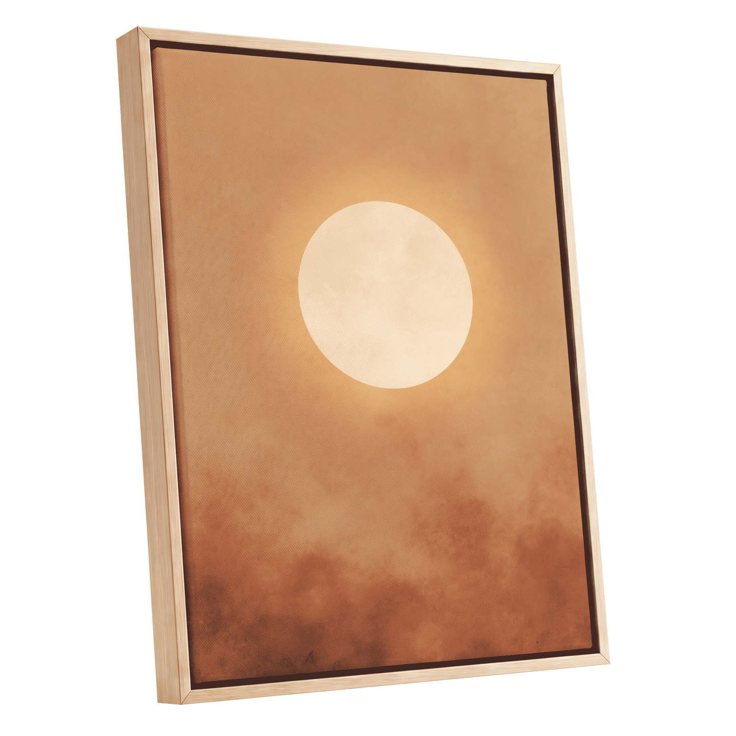 Solstice Halo – oak framed canvas option
