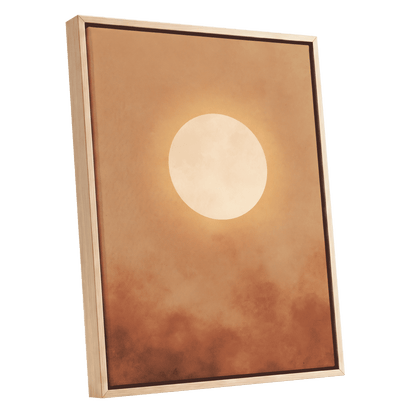 Solstice Halo – oak framed canvas option