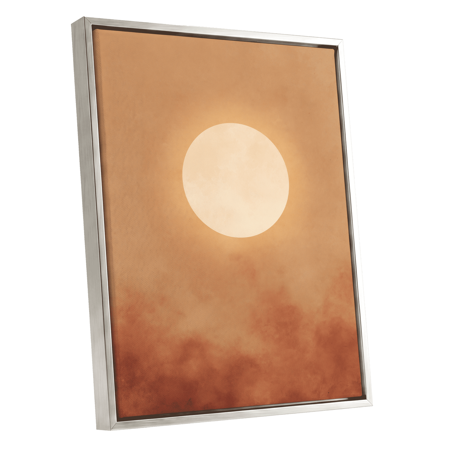 Solstice Halo – silver framed canvas option