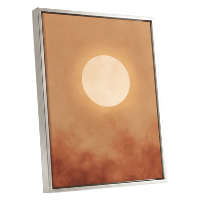 Solstice Halo – silver framed canvas option