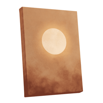 Solstice Halo – stretched canvas option