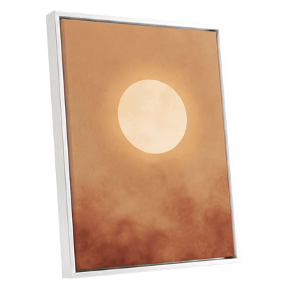 Solstice Halo – white framed canvas option