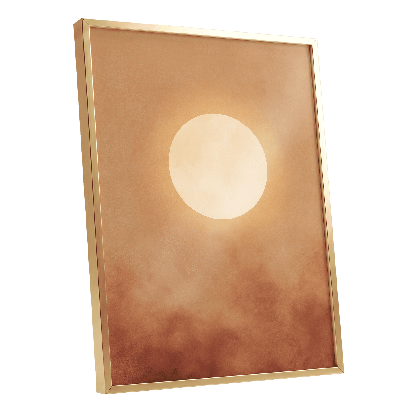 Solstice Halo – gold framed poster option
