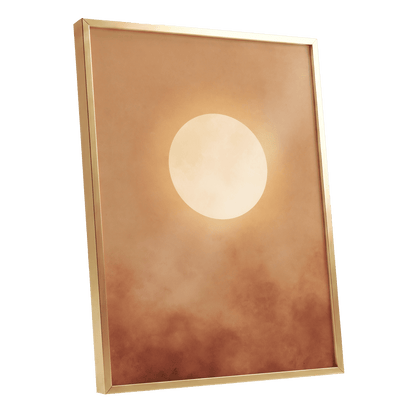 Solstice Halo – gold framed poster option