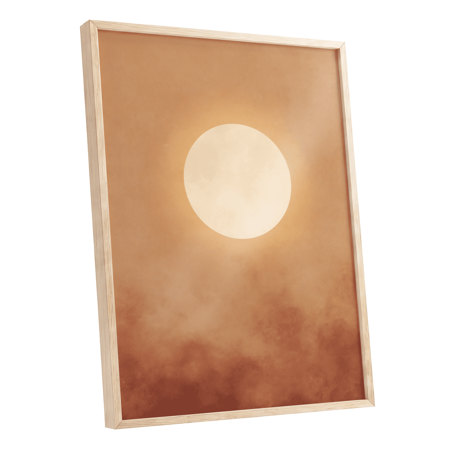 Solstice Halo – oak framed poster option