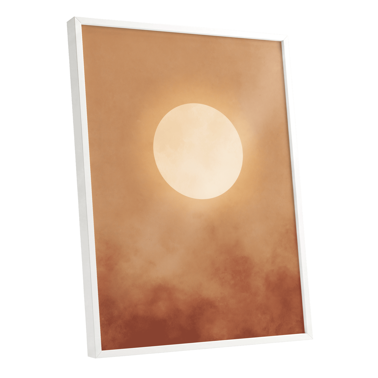 Solstice Halo – white framed poster option