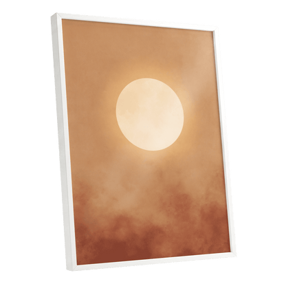 Solstice Halo – white framed poster option