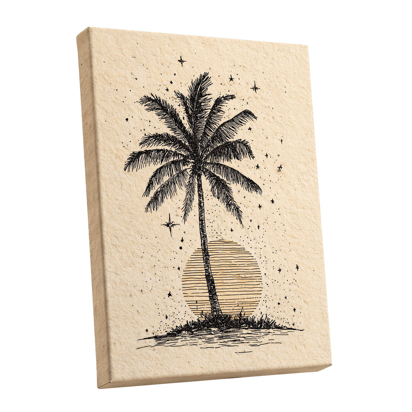 Starlit Palm – stretched canvas option