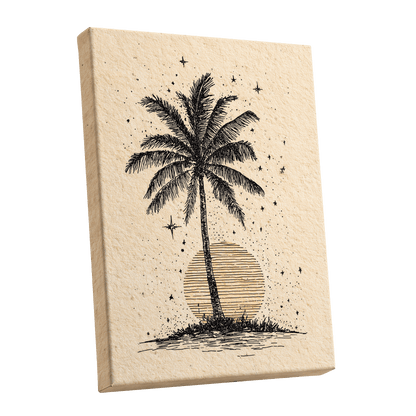 Starlit Palm – stretched canvas option