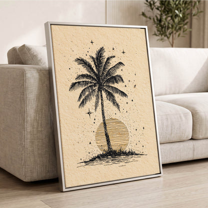 Starlit Palm – wall art displayed in a styled interior, gallery view 2