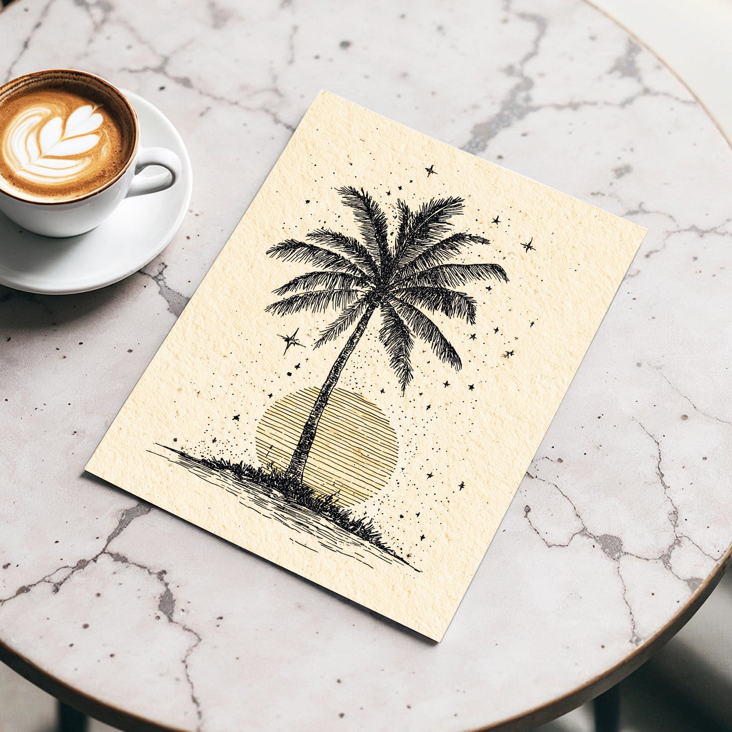 Starlit Palm – wall art displayed in a styled interior, gallery view 3