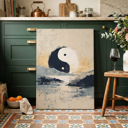Stillness in Balance – canvas wall art in a styled interior, gallery view 1