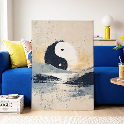 Stillness in Balance – canvas wall art in a styled interior, gallery view 2