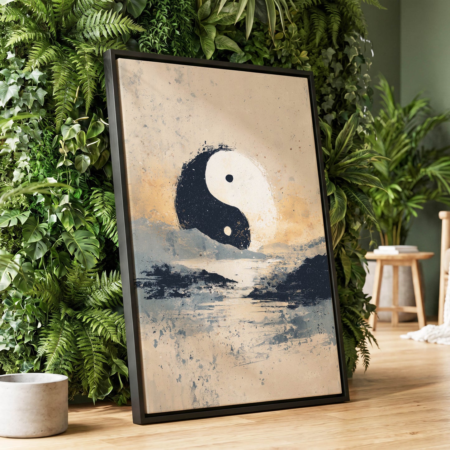 Stillness in Balance – wall art displayed in a styled interior, gallery view 1