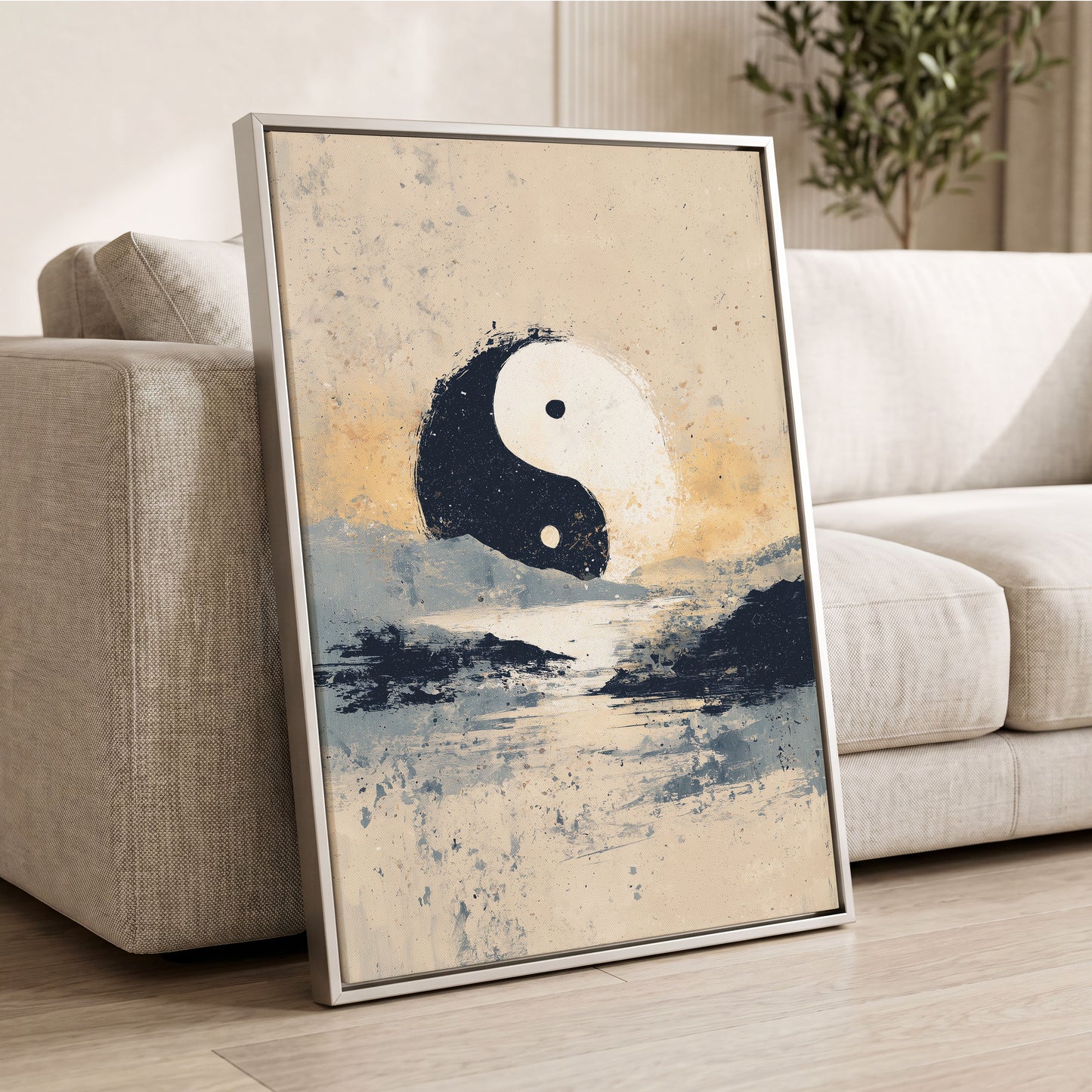 Stillness in Balance – wall art displayed in a styled interior, gallery view 2