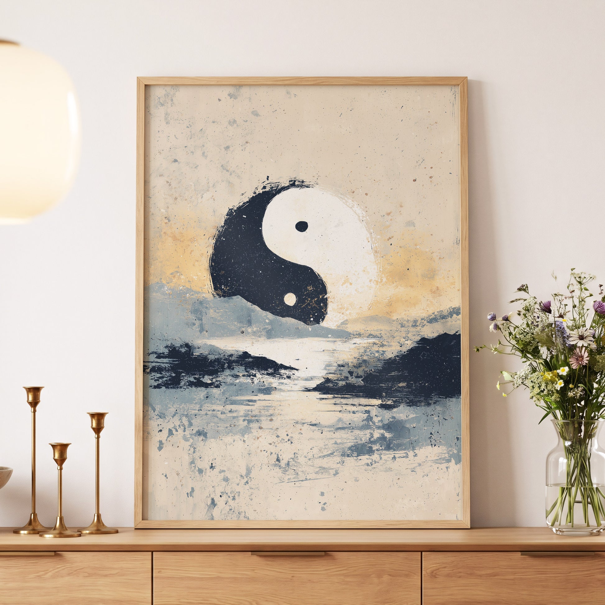 Stillness in Balance – wall art displayed in a styled interior, gallery view 5