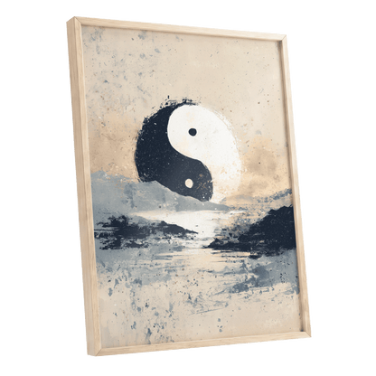 Stillness in Balance – oak framed poster option
