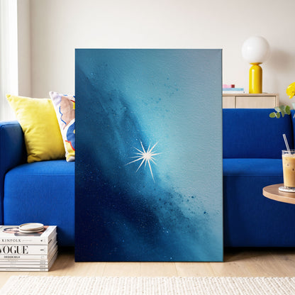 Stillpoint Star – canvas wall art in a styled interior, gallery view 2