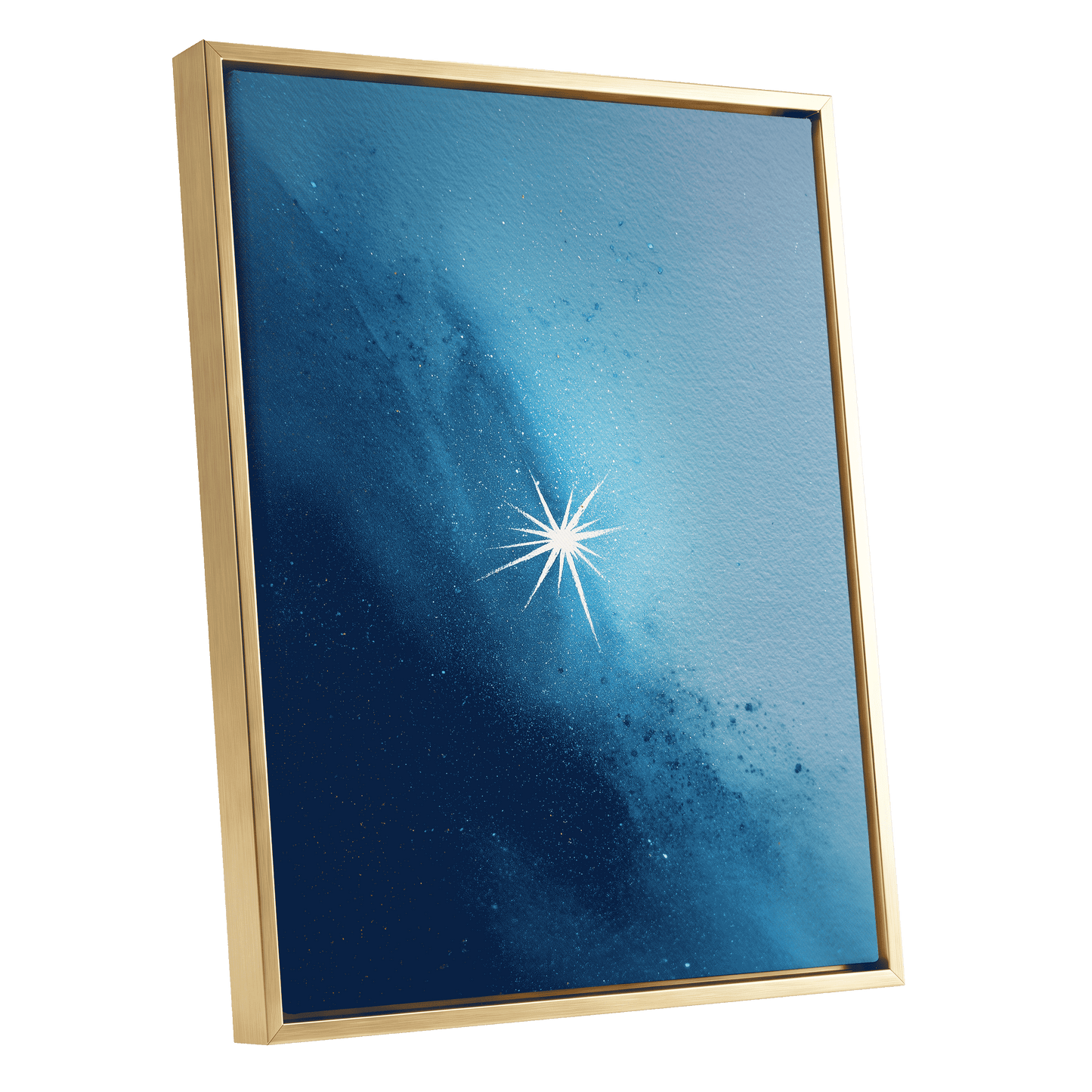 Stillpoint Star – gold framed canvas option