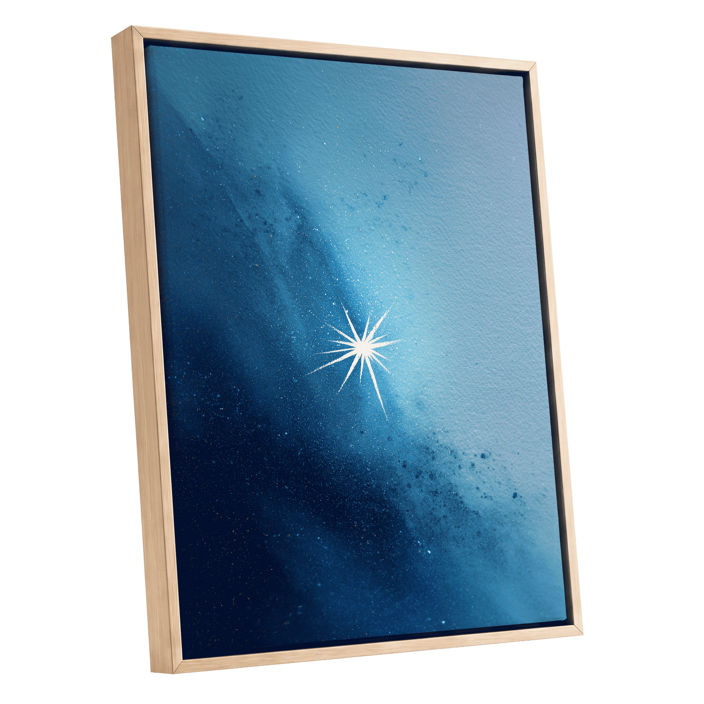 Stillpoint Star – oak framed canvas option