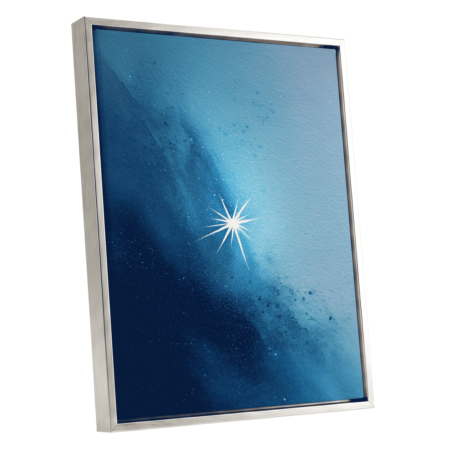 Stillpoint Star – silver framed canvas option
