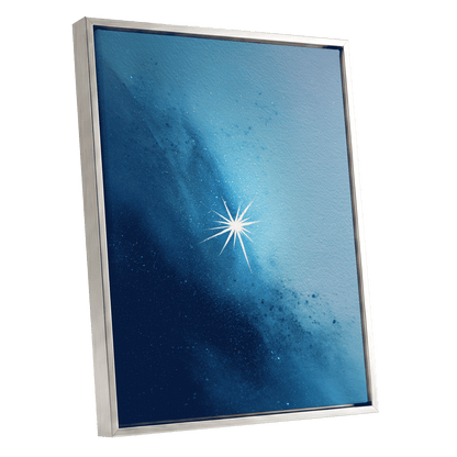 Stillpoint Star – silver framed canvas option