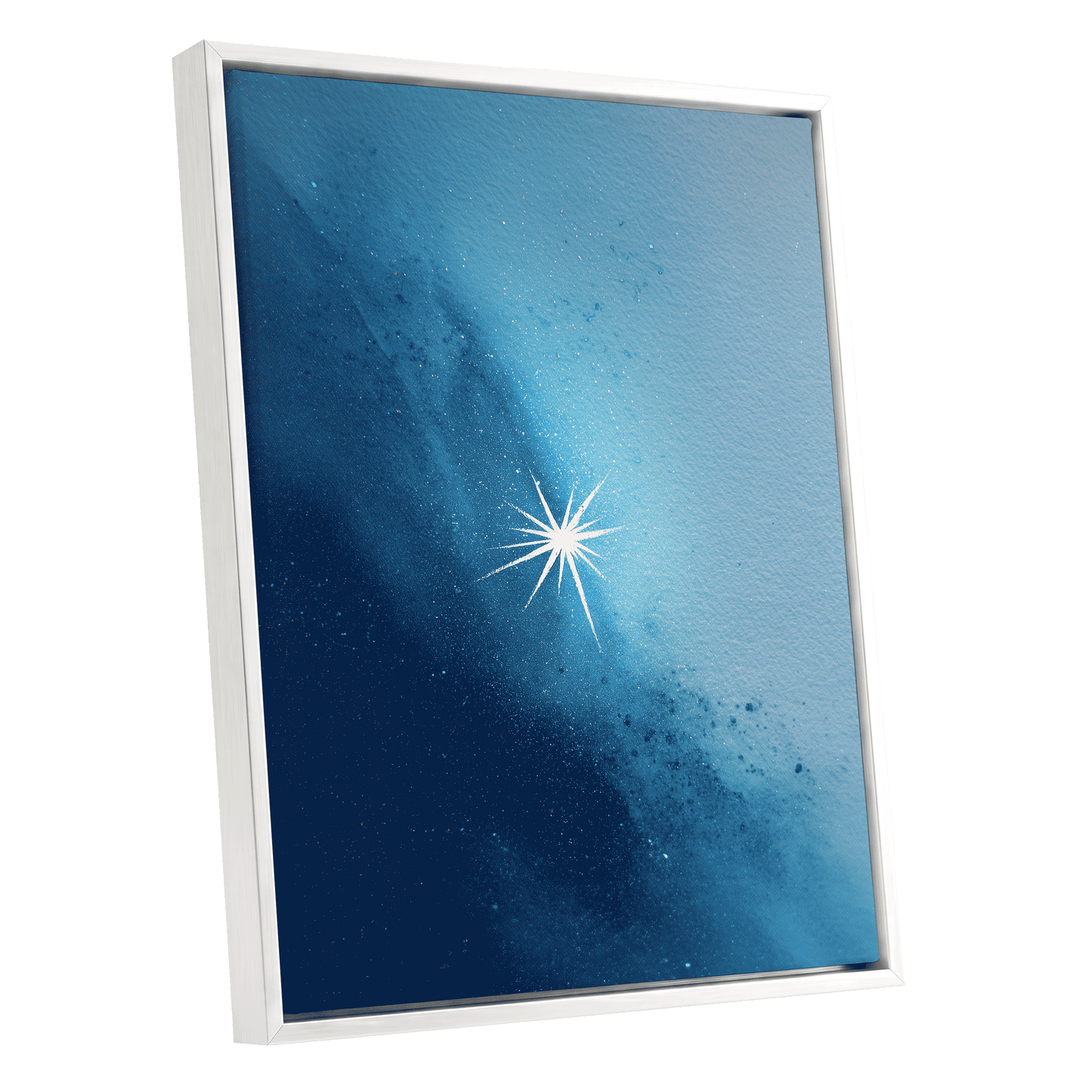 Stillpoint Star – white framed canvas option